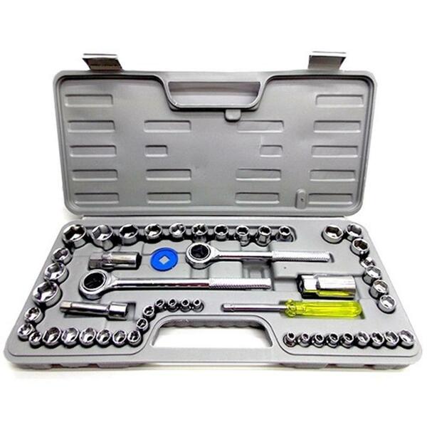 Jogo Chaves Soquete 52 Pçs Com Catraca