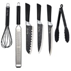 Jogo Chef Henrique Fogaça Facas,  Ralador Zester E Pegador Mu