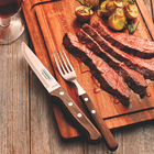 Jogo Churrasco 12 Pcs Polywood Castanho Sortidos Com Laminas