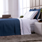 Jogo Cobre Leito Azul Marinho Solteiro Dupla Face Micropercal