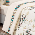 Jogo Cobre Leito Queen Palha + Jogo De Cama - 7 Peças Supreme