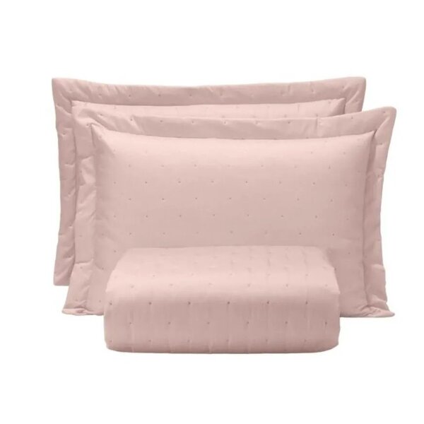 Jogo Cobre Leito Toque De Algodão 250 Fios King 280x260cm Ros