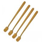 Jogo Colheres De Cafe 15cm Douradas 4 Peças Mimo