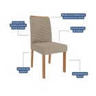 Jogo Com 02 Cadeiras Clarice Wood Ii Madeira/bege