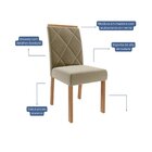 Jogo Com 02 Cadeiras Fernanda Wood Ii Joli