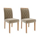 Jogo Com 02 Cadeiras Juliana Wood Ii Joli