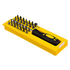 Jogo Com 29 Peças Bits/Chave Manual/Adaptadores/Soquetes/Phillips Vonder