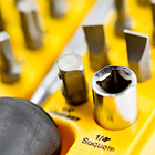 Jogo Com 29 Peças Bits/Chave Manual/Adaptadores/Soquetes/Phillips Vonder