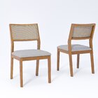 Jogo Com 2 Cadeiras De Jantar Oiti 52,5cm X 47cm X 86cm Madei