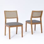 Jogo Com 2 Cadeiras De Jantar Oiti 52,5cm X 47cm X 86cm Madei