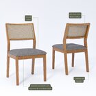 Jogo Com 2 Cadeiras De Jantar Oiti 52,5cm X 47cm X 86cm Madei