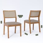 Jogo Com 2 Cadeiras De Jantar Oiti 52,5cm X 47cm X 86cm Madei