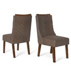 Jogo Com 2 Cadeiras Para Sala De Jantar Estofada Amélia Dj Mó