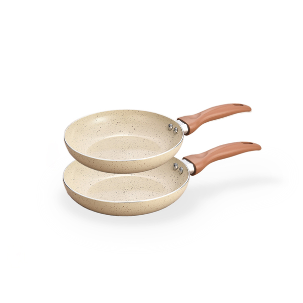 Jogo Com 2 Frigideiras Antiaderentes De Ceramica E Aluminio B