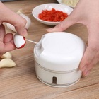 Jogo Com 2 Mini Processador E Triturador Manual 2 Laminas.