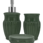 Jogo Com 3 Peças Para Banheiro Em Cerâmica Marine Green 325 M
