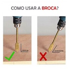 Jogo Com 6 Brocas Chatas P/ Madeira Titanium