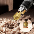 Jogo Com 6 Brocas Escareadoras Lorben Chanfrar Madeira Alumín