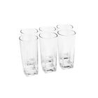 Jogo Com 6 Copos Alto De Vidro 300ml Square