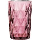 Jogo Com 6 Copos Matelassê Em Vidro 500ml Violeta