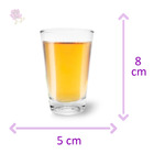 Jogo Com 6 Copos Redondos De Vidro Dose 88ml
