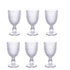Jogo Com 6 Taças Amelie Em Vidro 250ml L’hermitage 25408