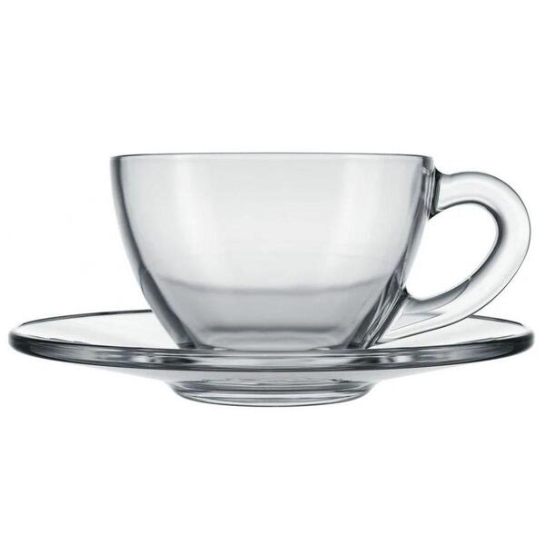 Jogo Com 6 Xicaras Astral Para Cafe Com Pires 90ml