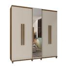 Jogo Cômoda E Guarda Roupa Com Espelho Cinamomo Off White