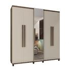 Jogo Cômoda E Guarda Roupa Com Espelho Freijó Off White