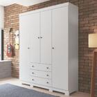 Jogo Cômoda E Guarda Roupa Mandi Branco