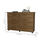 Jogo Cômoda E Roupeiro Shinzhen Freijó Pérola