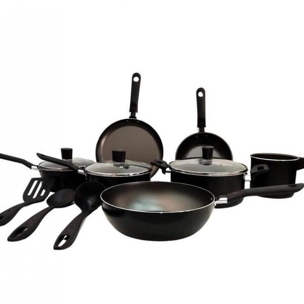 Jogo Conjunto De Panelas 10 Peças Antiaderente Ebony Brinox