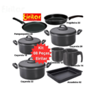 Jogo Conjunto De Panelas 8 Peças Eirilar Teflon Linha Especi