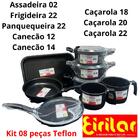 Jogo Conjunto De Panelas 8 Peças Eirilar Teflon Linha Especi