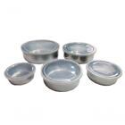 Jogo Conjunto De Potes Herméticos Inox 5 Peças Steel Ware