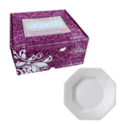 Jogo Conjunto De Pratos Fundos Porcelana Schmidt Prisma Com 6