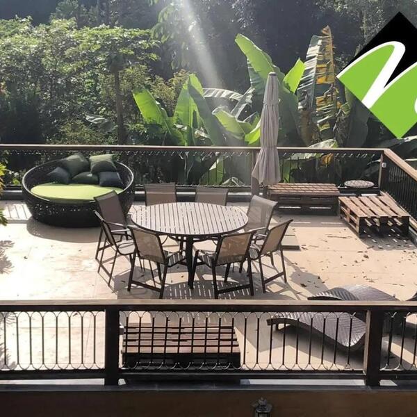 Jogo Conjunto Mesa Para Área Externa Piscina Varanda Jardim