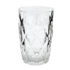 Jogo Copo Diamante Transparente Grande 370ml  6 Peças