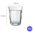 Jogo Copo Dose Shot Aperitivo 45ml Tequila Cachaça Licor Pinga