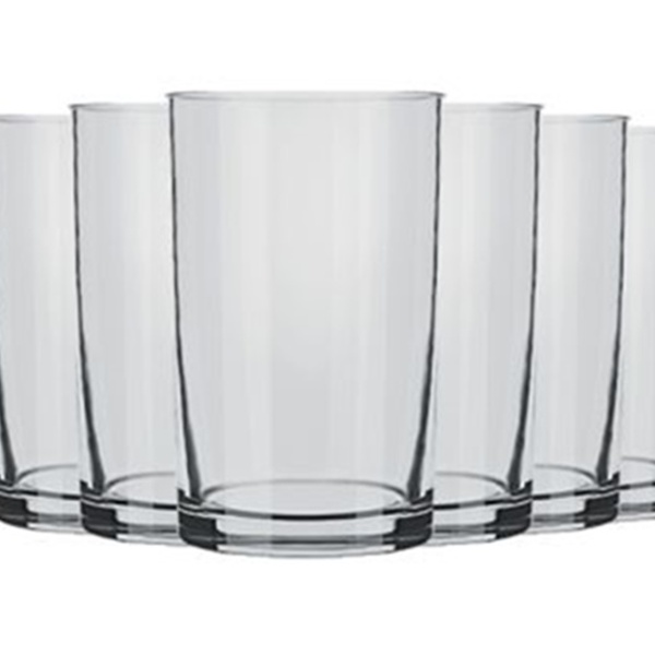 Jogo Copo Suco Água Drink 200ml Vidro Cilíndrico