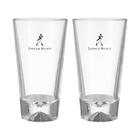 Jogo Copo Whisky Johnnie Walker Logo 2 Peças 450 Ml - Johnnie