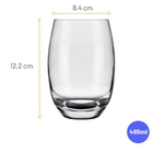 Jogo Copos Aruba Long Drink 475ml Cinza 6 Peças Sm Aruba