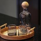 Jogo Copos E Garrafa De Vidro Ônix Premium 5 Peças - Tuut