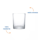 Jogo Copos Whisky Água Cerveja Multiuso 340ml Prestige 6 Peça