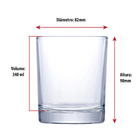 Jogo Copos Whisky Água Cerveja Multiuso 340ml Prestige 6 Peça