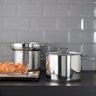 Jogo Cozi-pasta Tramontina Brava Em Aço Inox Fundo Triplo Com