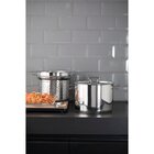 Jogo Cozi-pasta Tramontina Brava Em Aço Inox Fundo Triplo Com