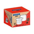 Jogo Cozi-pasta Tramontina Brava Em Aço Inox Fundo Triplo Com