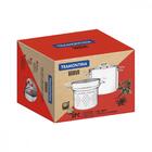 Jogo Cozi-pasta Tramontina Brava Em Aço Inox Fundo Triplo Com