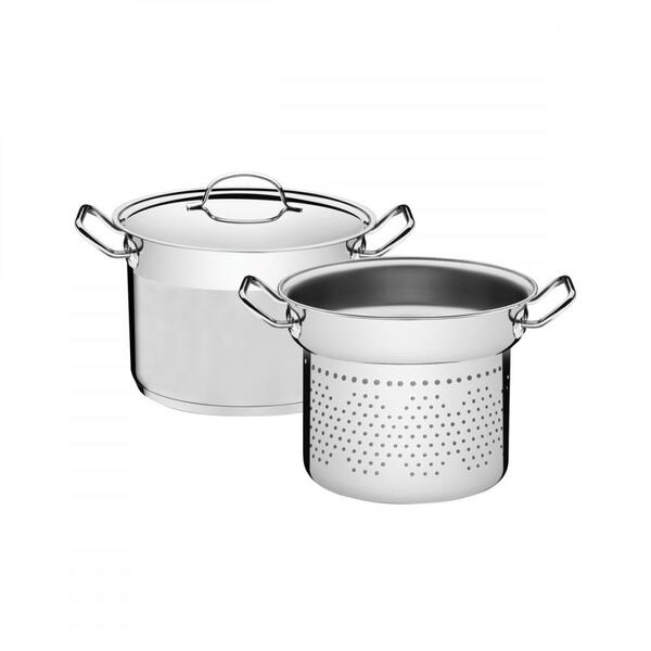 Jogo Cozi-pasta Tramontina Professional Em Aço Inox Fundo Tri